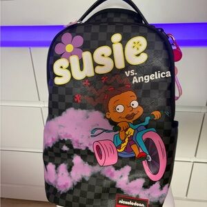 Sprayground Nickelodeon Black and Pink Susie Backpack